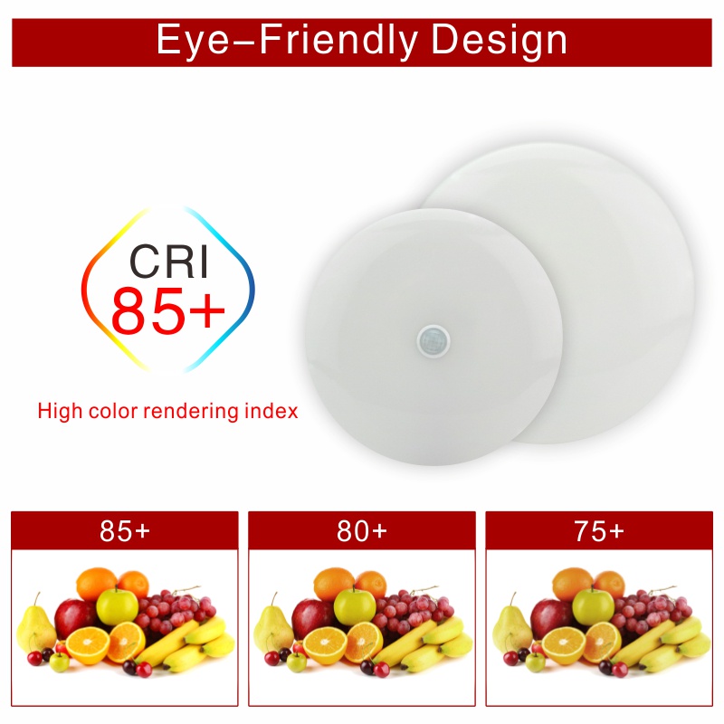 Đèn Trần Cảm Biến Chuyển Động PIR 12W 24W AC 220V Thông Minh