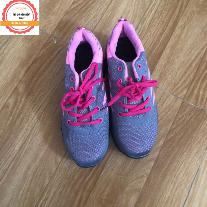 Giày Bảo Hộ Lao Động Nữ Thể Thao Siêu Bền Siêu Nhẹ Chống Đinh Thời Trang  Màu Hồng chống đinh chống va đập và chống tĩện