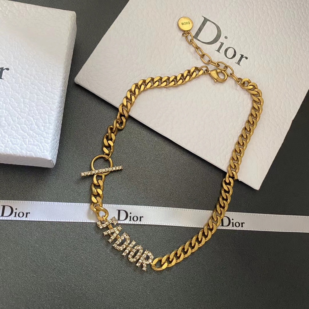 Dây chuyền titan mạ vàng thương hiệu Ja Di.or mạ vàng cao cấp chốt khóa chặn cá tính VCH2