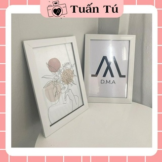 Khung ảnh treo tường kích thước 21x30cm, khung bằng khen mặt Mika