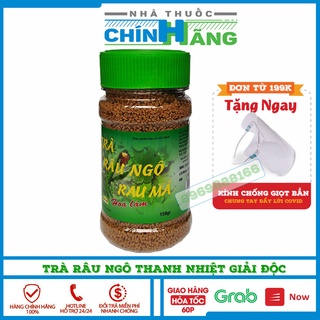 TRÀ RÂU NGÔ RAU MÁ THANH NHIỆT CỚ THỂ MÁT GAN, GIẢI ĐỘC - LỌ 150GR