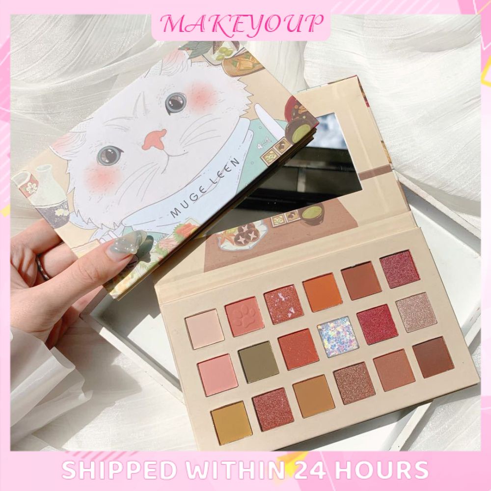 Bảng phấn mắt 18 màu sắc hiệu ứng lì/ ánh nhũ chống nước lâu phai
 | BigBuy360 - bigbuy360.vn