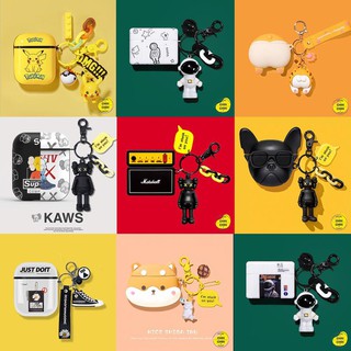 [Hàng Mới Về] Set Case Vỏ Bao Airpods Đựng Tai Nghe Airpod 1 2 Pro Siêu Đẹp Kèm Móc Khóa Cực Chất