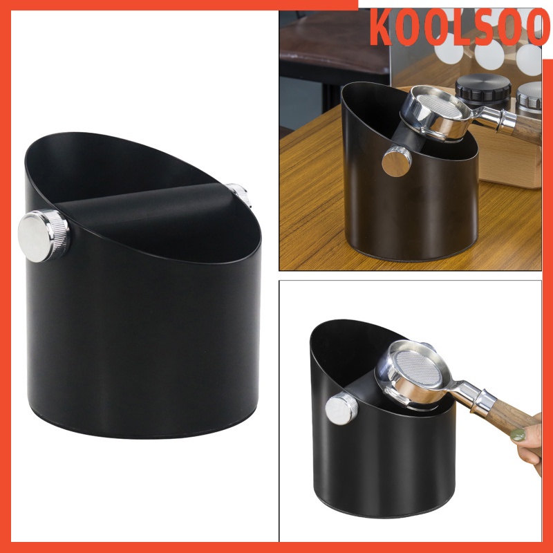 [KOOLSOO] Coffee Knock Box Grinds Waste Bucket for Coffee Maker Non-Slip for Home
