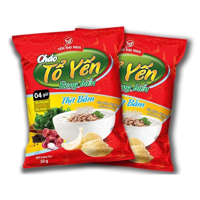 Cháo tổ yến rong biển thịt bằm gói 50g