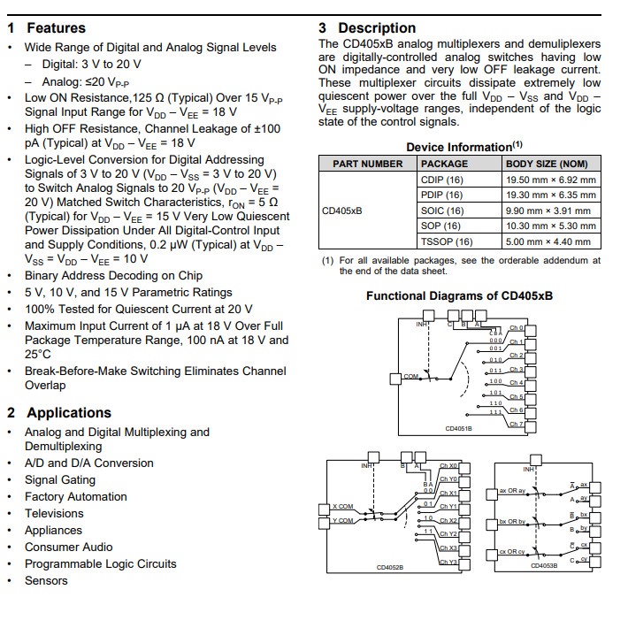 Linh kiện IC CD4051