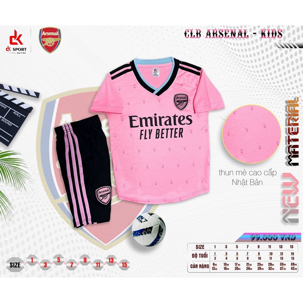 Bộ quần áo bóng đá trẻ em vãi mè cao cấp các mẫu nổi tiếng đẹp mới 2022