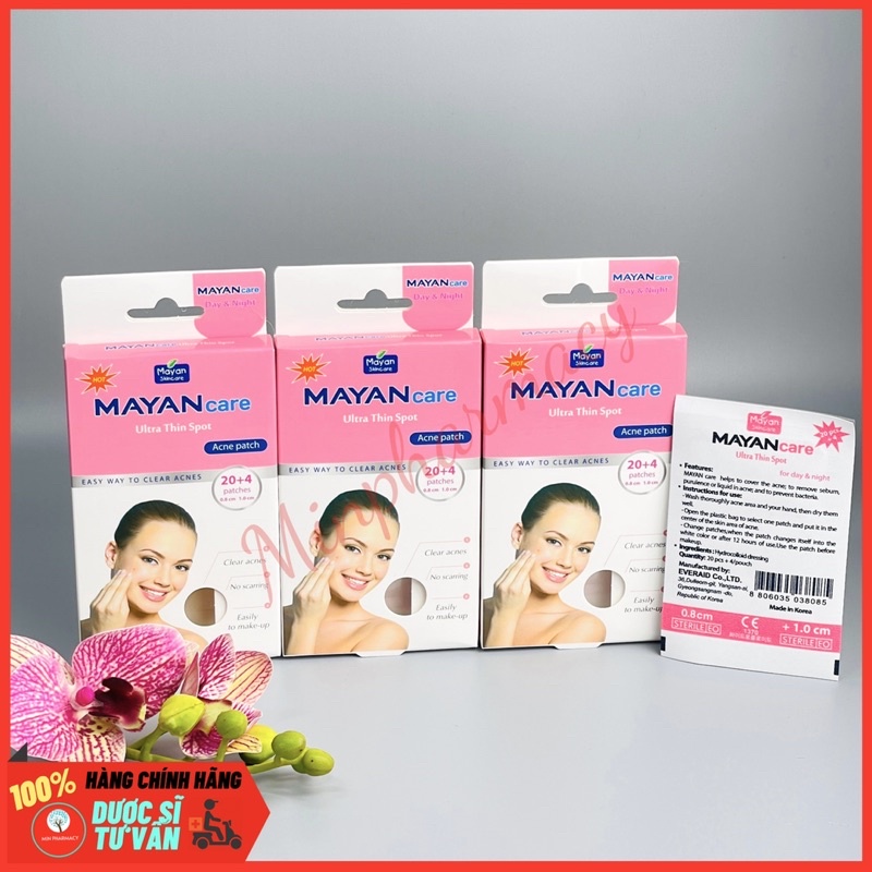 MIẾNG DÁN MỤN MAYAN CARE Ultra Thin Spot 24 miếng - Minpharmacy