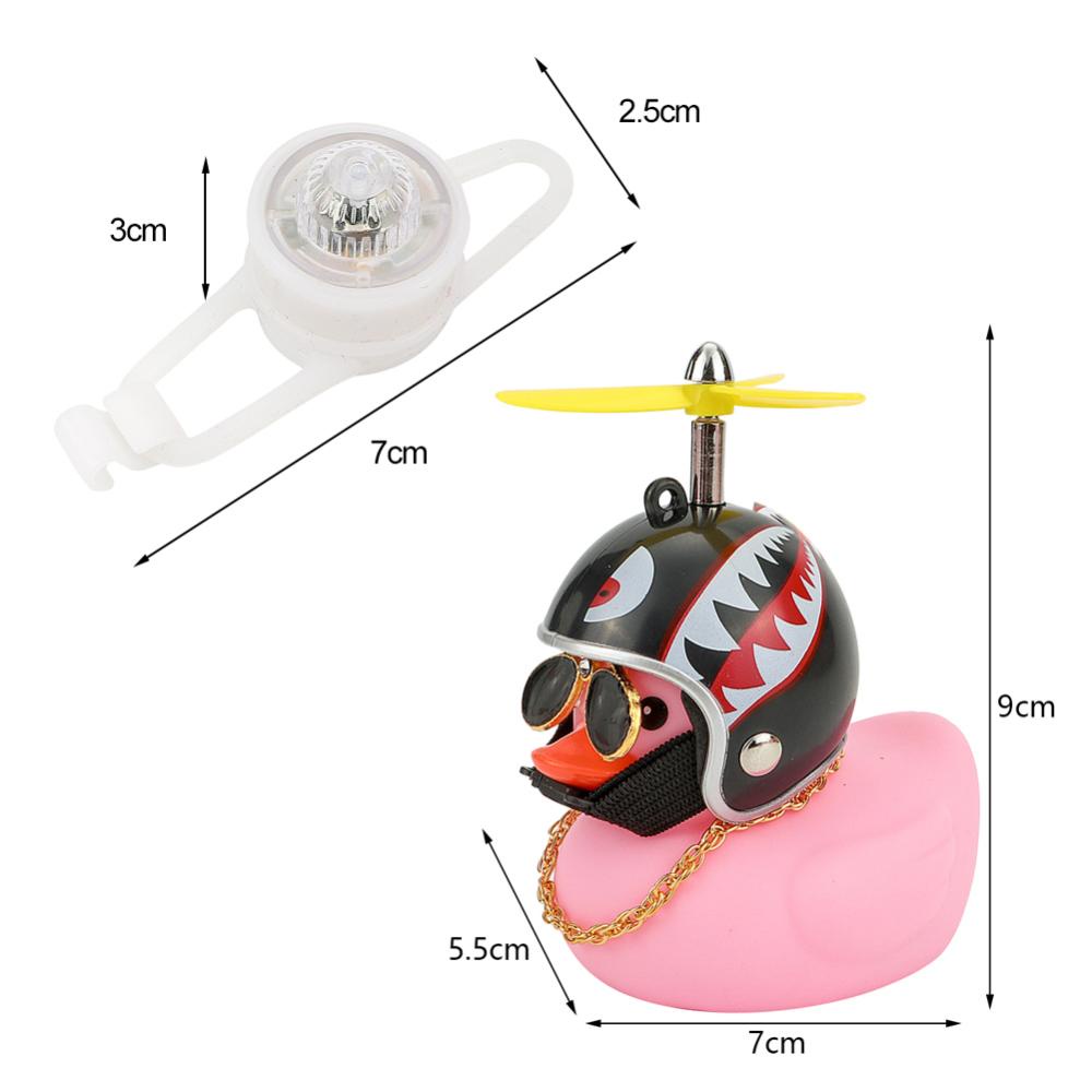 Chú Vịt Vàng Đội Nón Bảo Hiểm Dễ Thương Dành Cho Trang Trí Xe Đạp C5X9