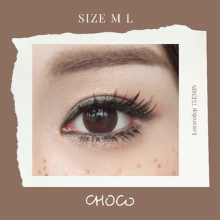 LENS CHOCO | giãn tròng to - vừa - kính áp tròng nâu tự nhiên