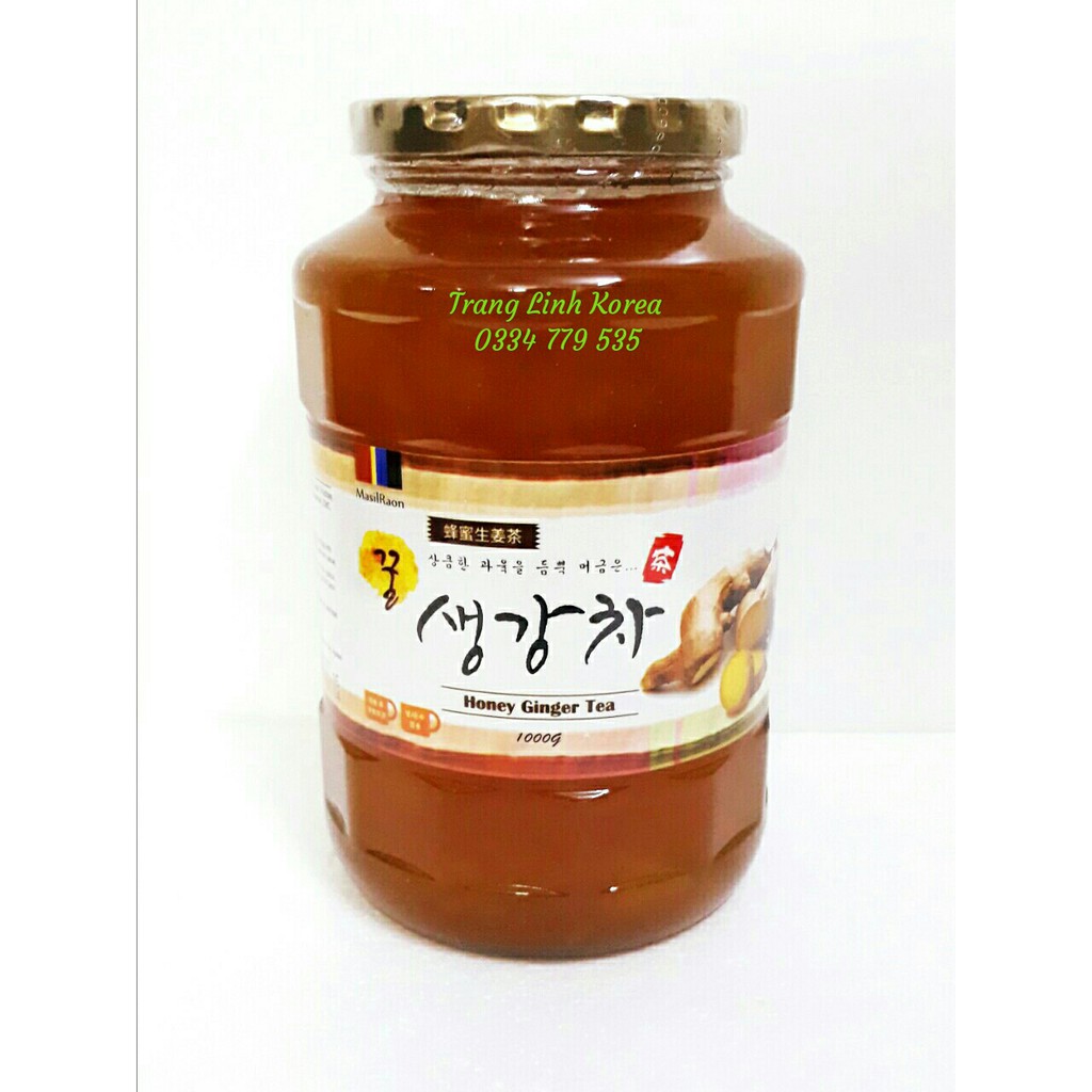 [ Trợ Giá ] Trà Gừng Mật Ong Nội Địa Hàn Quốc, Lọ 1kg