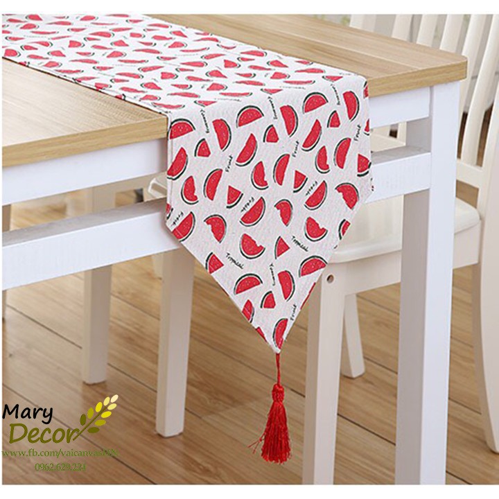 KHĂN RUNNER MARY DECOR - DƯA HẤU KR-F10