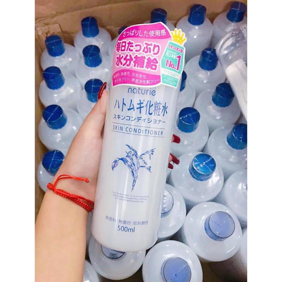 Nước hoa hồng gạo dưỡng ẩm NATURIE Nhật Bản 500ML -  thegioimypham1