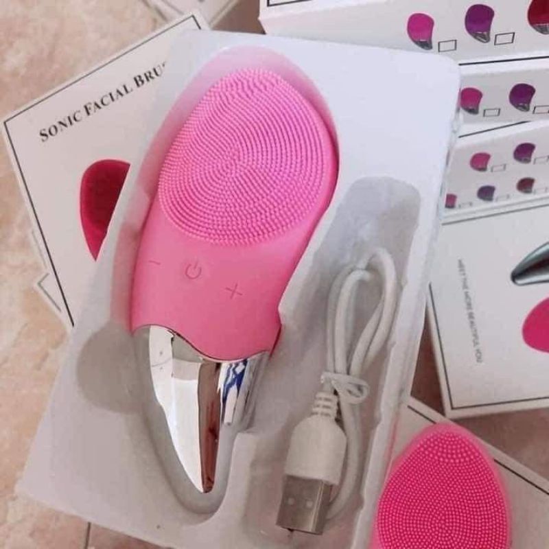 Máy rửa mặt SONIC hình trái xoài massage sạch sâu