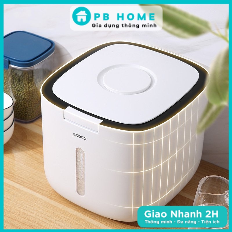 Thùng Đựng Gạo Ecoco Thông Minh Cao Cấp