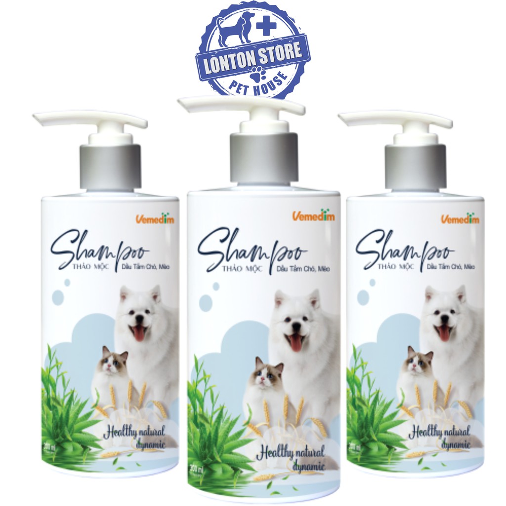 Sữa tắm chó mèo - Shampoo thảo mộc. Vemedim &Lonton store