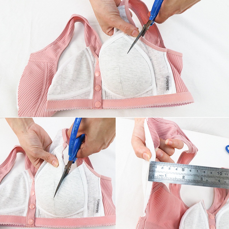 Áo Ngực Cotton Cài Nút Phía Trước Kiểu Mới Dành Cho Phụ Nữ Trung Niên Và Người Lớn Tuổi