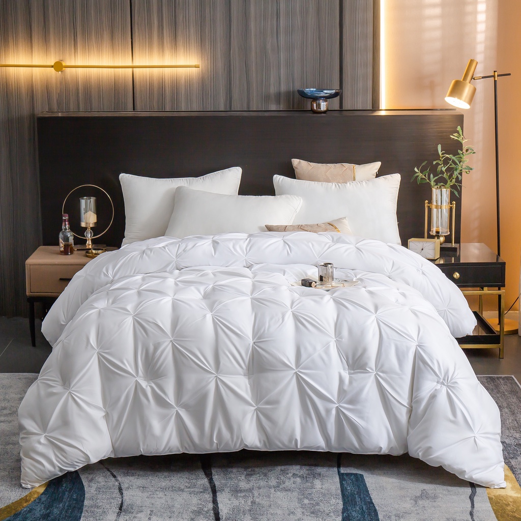 Chăn mền bông cotton lụa bông mịn Luxury xuất nhật 2,5kg 2mx2m3 rúm kim cương