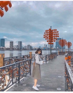 Set yếm caro xám