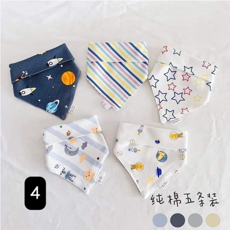 set yếm cotton cho bé