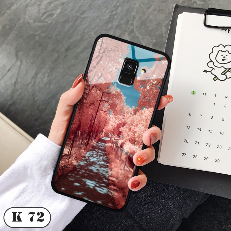 Ốp lưng SAmsung Galaxy A8 / A8 PLUS   - Lưng kính 3D