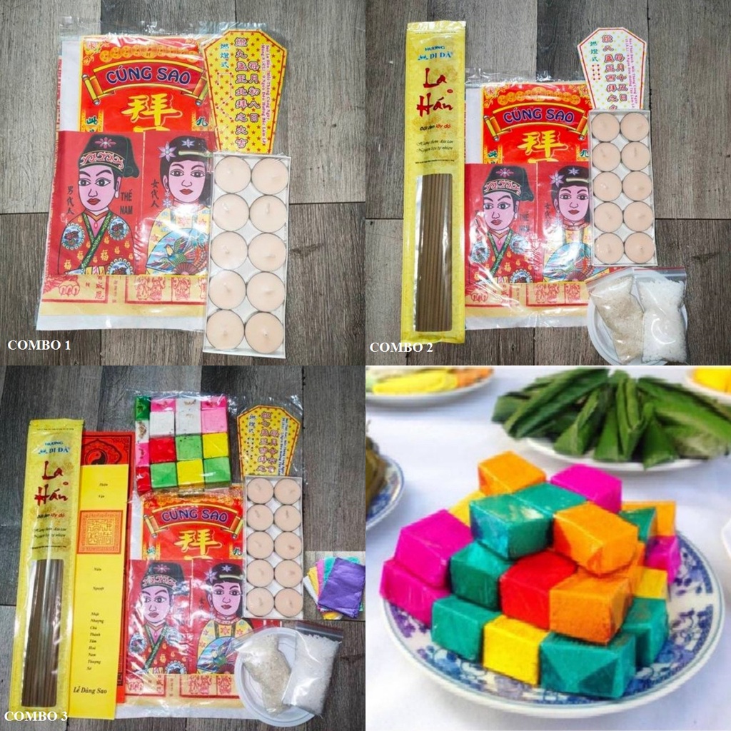 COMBO cúng sao CỬU DIỆU TINH QUÂN đầy đủ