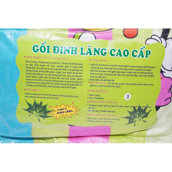 Gối đinh lăng cao cấp cho bé