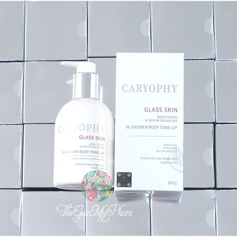 Kem Dưỡng Trắng Da Body Caryophy Glass Skin 3 In 1 300g