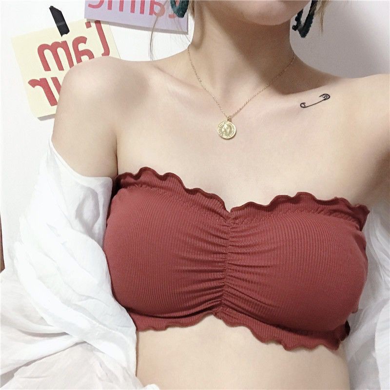 Áo ngực cotton có đệm không gọng thoải mái dành cho nữ