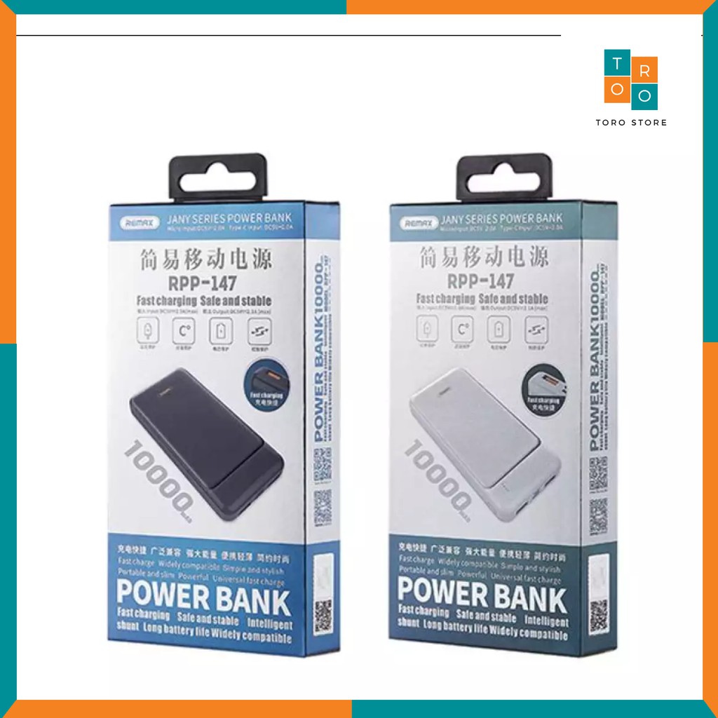 [CHÍNH HÃNG 100%] Pin Sạc Dự Phòng Remax Chính Hãng RPP-147 Dung Lượng 10.000mAh | BigBuy360 - bigbuy360.vn