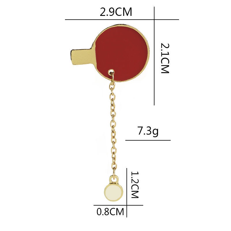 Retro Japanese Cartoon Sports Wind Badminton Basketball Badge Accessories Brooch Personality Bag Corsage Jewelry