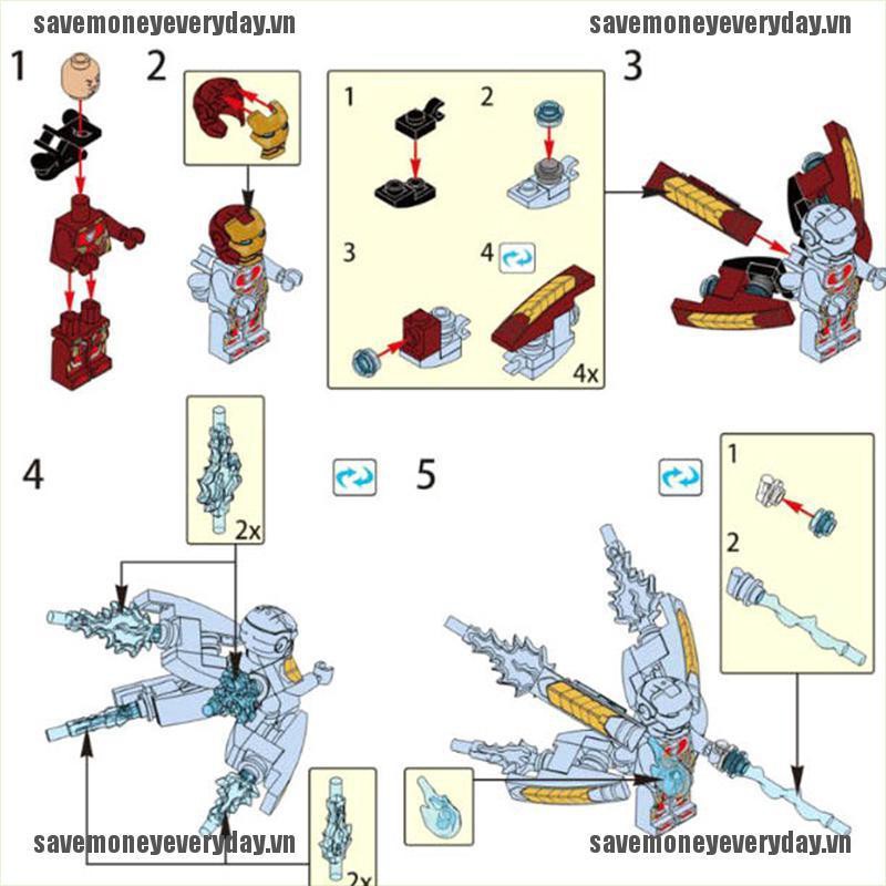 (Hàng Mới Về) Lego Xếp Hình Nhân Vật Iron Man Mk50 Siêu Anh Hùng