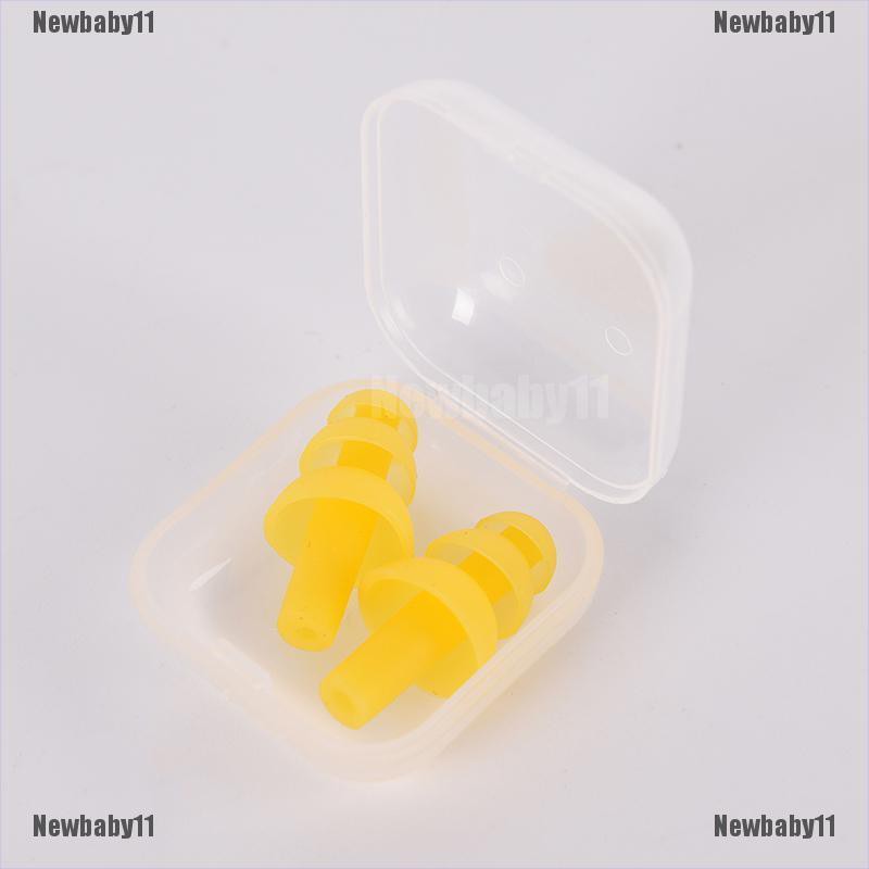 Cặp nút bịt tai bằng silicon mềm có thể tái sử dụng khi đi bơi