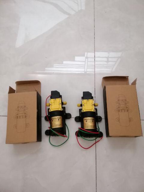 Bơm áp lực mini 12v, phun sương, rửa xe, phun tưới, phun thuốc