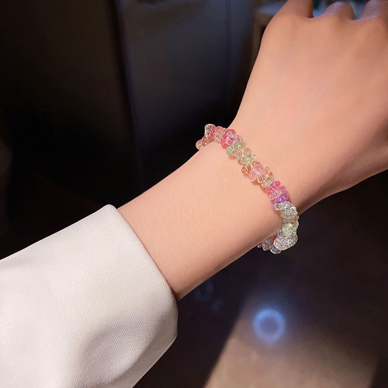 Vòng Tay Chuỗi Hạt Pha Lê Nhiều Màu Thời Trang Cá Tính