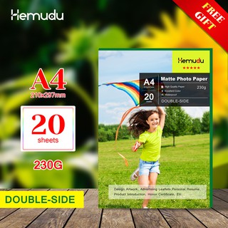 Double Sided A4 Matte Photo Paper 230gsm 20sheets Inkjet Photo Paper GIẤY IN ẢNH