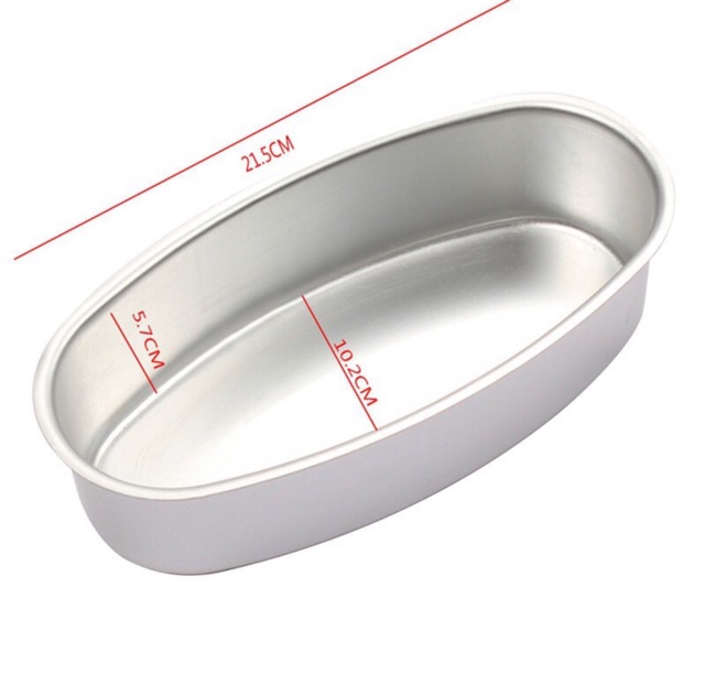 Khuôn bánh mì hoa cúc, khuôn oval nhôm đúc D08