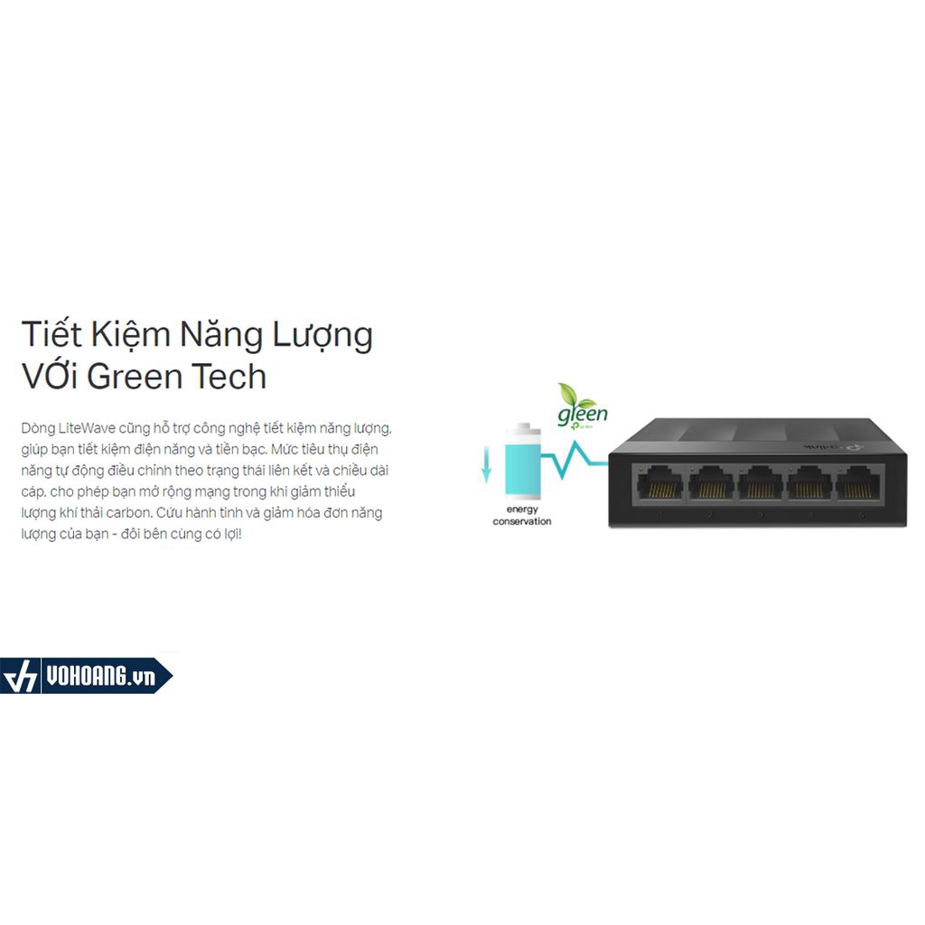 Thiết bị chia mạng TP-Link LS1005G (Gigabit) _Chính hãng bảo hành 24 tháng