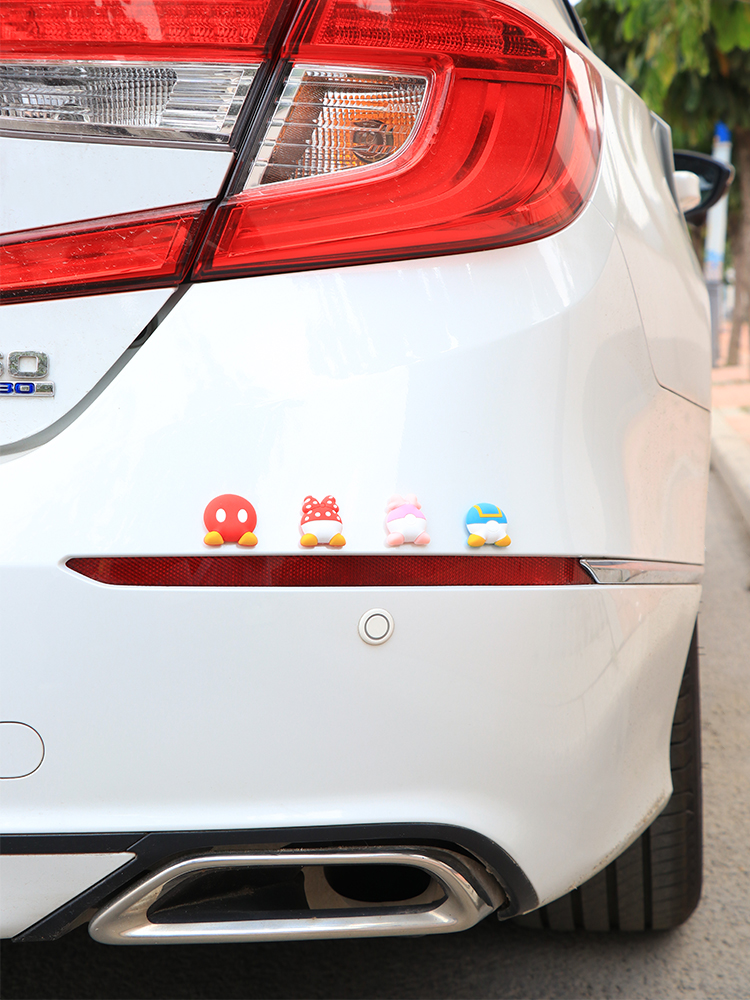 Miếng Dán Bảo Vệ Kính Chiếu Hậu Xe Hơi Chống Va Chạm Bằng Cao Su Hình Chuột Mickey Minnie Dễ Thương Hàng Mới 2020