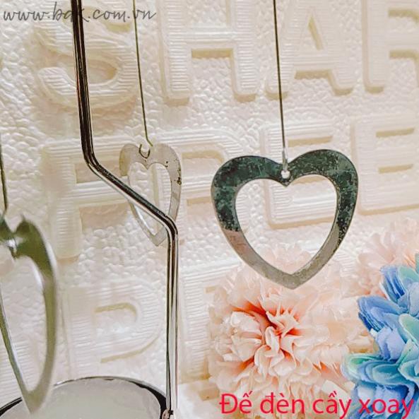 Chân đế cắm nến nghệ thuật xoay được