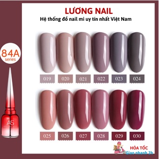 Sơn gel As sơn móng tay gel màu xanh vàng hồng đất HOT HIT bảng A