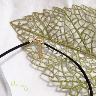 Choker nơ đen đính đá