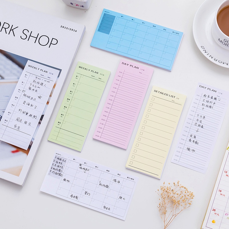 30 tờ giấy ghi chú việc cần làm Danh sách kế hoạch hàng ngày Sổ ghi nhớ Sticky Note Pad