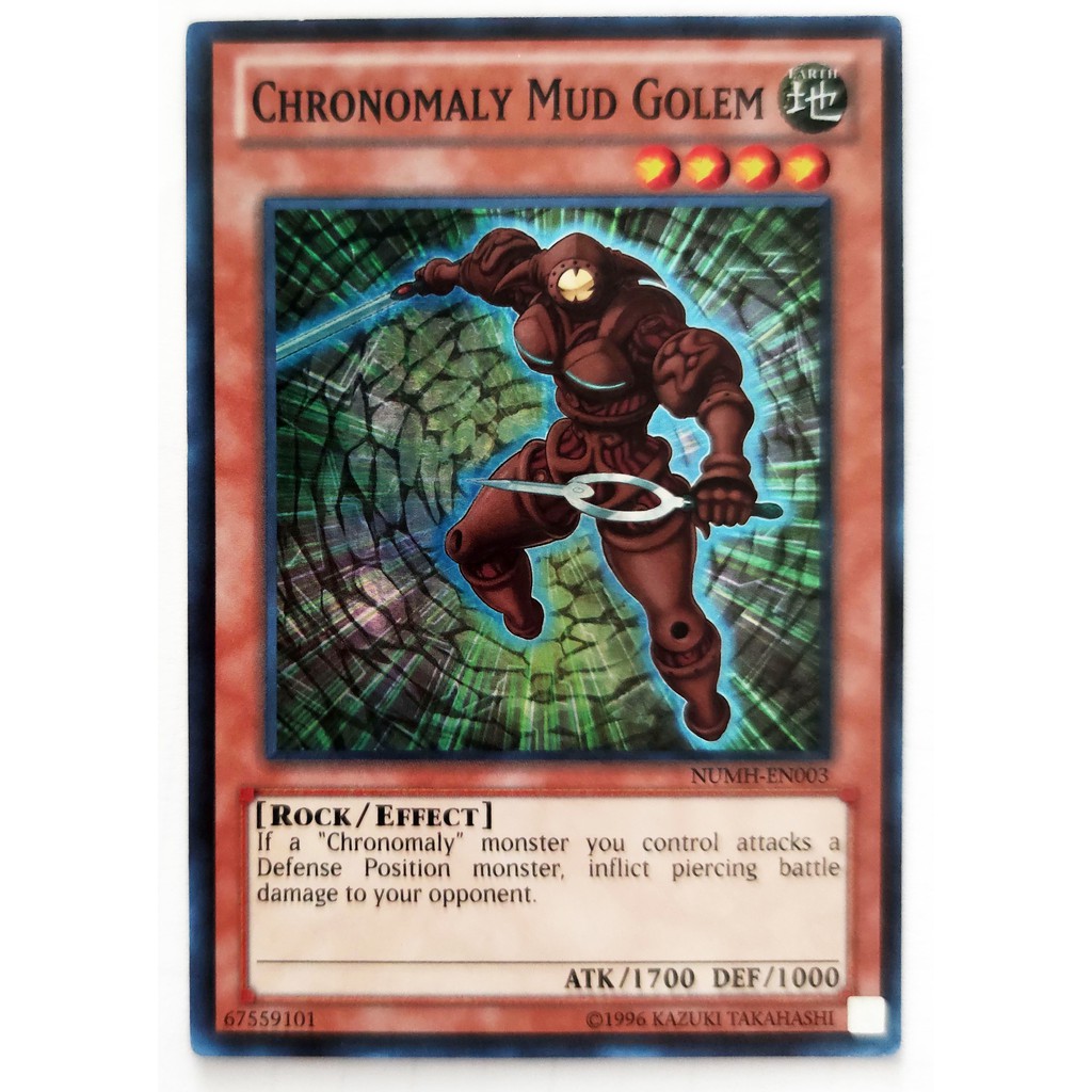 [Thẻ Yugioh] Chronomaly Mud Golem |EN| Super Rare