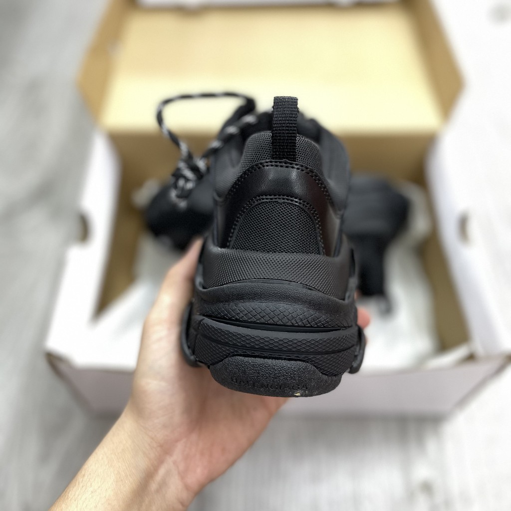 Giày Sneaker Balen Tripsle S Đen Full Box Đế Nặng FreeShip