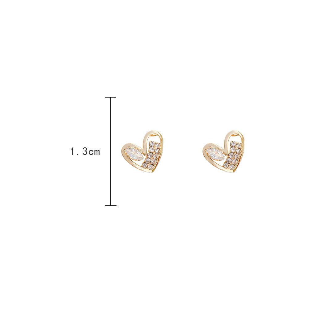 Khuyên Tai Lủng Lẳng Hình Trái Tim S925 Dễ Thương Cá Tính Cho Nữ