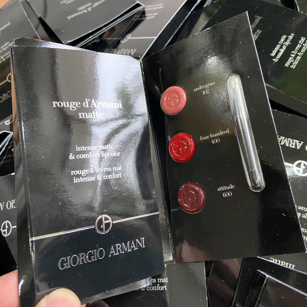 [Quà tặng] Vỉ son 3 màu Giorgio Armani Rouge d’Armani matte | BigBuy360 - bigbuy360.vn