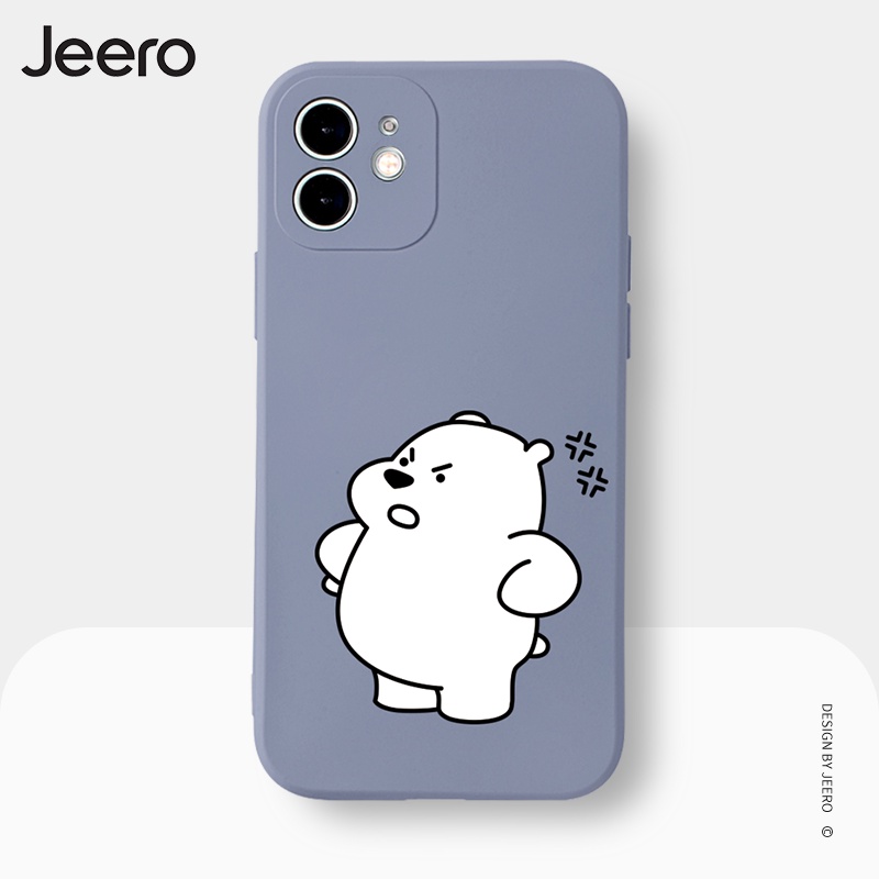 Ốp điện thoại JEERO hoạt hình cặp đôi dễ thương đẹp ngộ nghĩnh mềm Compatible for iPhone 15 14 13 12 11 Pro Max SE 2020 X XR XS 8 7 ip 6S 6 Plus kute HFC250