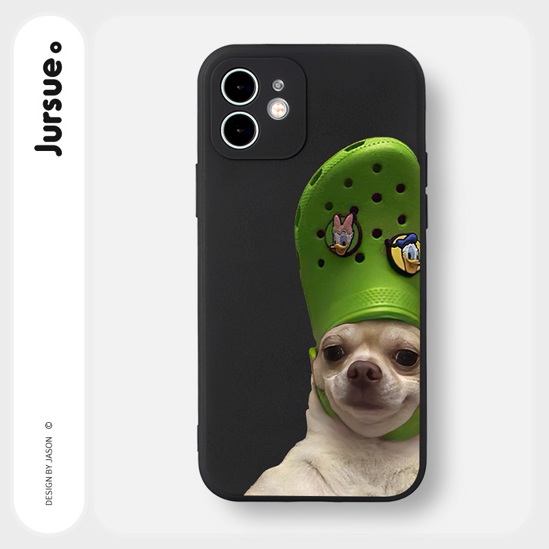 Ốp lưng JURSUE hoạt hình cặp đôi dễ thương đẹp độc lạ cho iPhone 13 12 11 Pro Max SE 2020 X XR XS 8 7 ip 6S 6 Plus Y2099