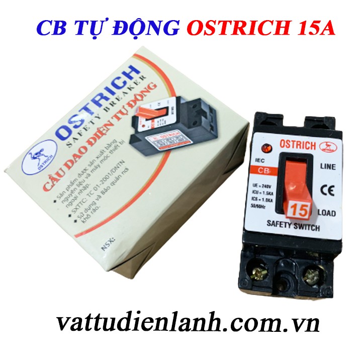Aptomat 30A 20A 15A - CB chống dòng dò - CB OSTRICK
